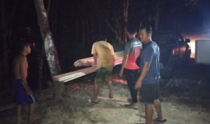 Gelap malam tak menyurutkan semangat kerja Satgas TMMD KE- 119