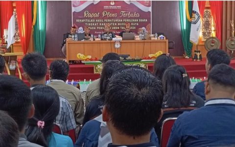 KPU Murung Raya Rapat Pleno Terbuka Rekapitulasi Tingkat Kabupaten Dimulai