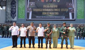 Danrem 102/Pjg Brigjen TNI Iwan Rosandriyanto, S.I.P Secara Resmi Tutup Pelaksanaan TMMD Reguler ke-119 Kodim 1013/Mtw Tahun 2024