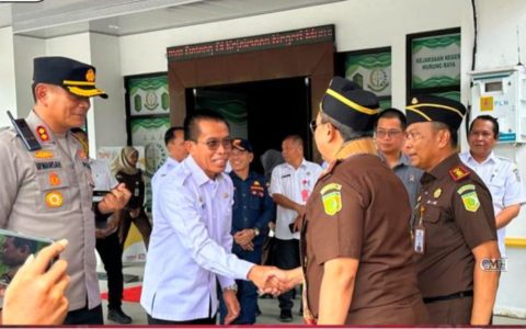 Kunker Kajati Kalteng di Sambut Forkopimda Murung Raya