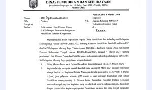 Dinas Pendidikan Murung Raya Tetapkan Libur Khusus Bulan Puasa Ramadhan 2024