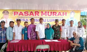Pemdes Sungai Lumbah Gelar Pasar Bersubsidi