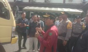 Sekda Bartim Lepas Angkutan Logistik Pemilu