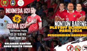 DPRD Bartim Nobar Timnas Indonesia VS Guenia