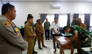 Pemkab Barito Utara Tandatangan NPHD Pengamanan Pilkada Serentak 2024