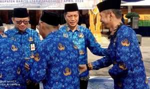 Pemkab Barut Apel Gabungan Sekaligus Halal Bi Halal Idul Fitri 1445 Hijriah