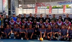 34 Tim Putra Putri Ikuti Turnament Bola Voly Semi Open Pj Bupati Barito Utara Cup I