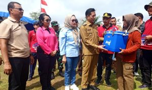 Dinas KPP Barut Restoking Benih Ikan di DAM Trinsing