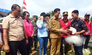 74 Ribu Bibit Ikan di Restoking di Perairan Umum DAM Trinsing