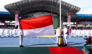 Pj Bupati Pimpin Upacara Peringatan HUT ke 79 RI tingkat Kabupaten Barito Utara