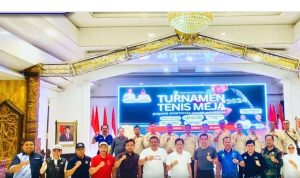 Pj. Bupati Buka Secara Resmi Kejuaraan Lomba Tenis Meja Pj. Bupati Cup 2024
