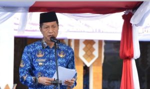 Pj.Bupati Barut Pimpin Apel Peringatan Hari Perhubungan Nasional.