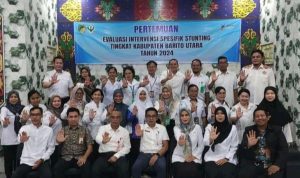 Rapat Pertemuan Evaluasi Intervensi Spesifik Stunting 2024 di Gelar Pemkab Barut