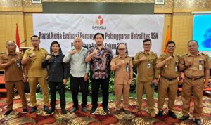 Ketua Bawaslu dan Camat se Barito Utara Ikuti Rapat Evaluasi Netralitas ASN