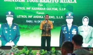Pisah Sambut Dandim 1005/Batola: Pj Bupati Berikan Apresiasi untuk Letkol Inf Kadirman, Sambut Letkol Inf Andika