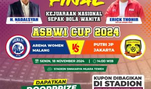 Laga Final ASBWI Cup 2024, Arema Women  Malang vs Putri JP Jakarta