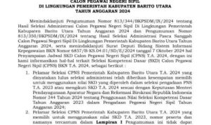 Pemkab Keluarkan Pengumuman Lokasi Seleksi CPNS, Positif Dialihkan ke Palangka Raya dan Banjarbaru