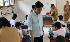Wapres Gibran Kunjungi SDN 1 Langkai Kota Palangkaraya Uji Makanan Gratis