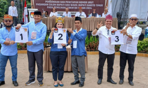 Tiga Paslon Resmi Bertarung di Pilkada Bartim 2024
