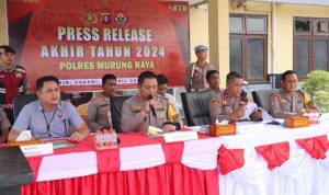 Polres Murung Raya Gelar Press Release Akhir Tahun 2024
