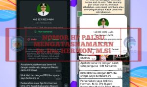Beredar Akun Palsu Mengatasnama Pj Bupati Murung Raya, Masyarakat Diminta Jangan Tertipu