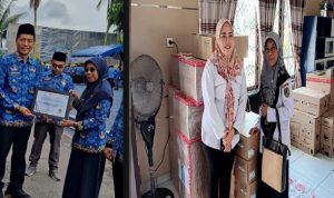 Disdukcapil Barut Raih Penghargaan Ombudsman dan Terima Hibah Alat Percetakan