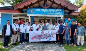 Jurnalis yang Tergabung di PWI Barito Utara Lakukan Kunjungan Ke PWI Balikpapan