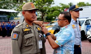 Kapolres Barito Utara Pimpin Apel Gelar Pasukan Operasi Lilin Telabang 2024