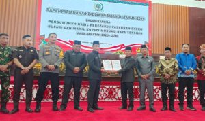 DPRD Gelar Paripurna, Mengumumkan Pasangan Calon Bupati dan Wakil Bupati Murung Raya Terpilih