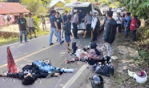 Akibat Laka Dua Orang Pelajar di Bartim Tewas di TKP
