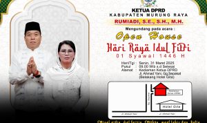 31 Maret Hari Raya Idulfitri 2025, Ketua DPRD Murung Raya Mengadakan Open House