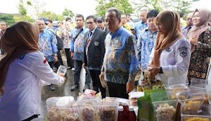 Plh. Sekdaprov Kalsel Tinjau Stand UMKM Banua Meriahkan Hari Pers Nasional 2025