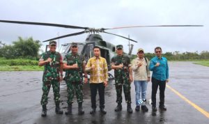 Sekda Murung Raya Sambut Kedatangan Danrem 102/Pjg di Bandara Dirung