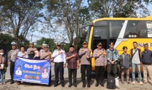 Wakil Bupati Murung Raya Pimpin Lepas Peserta Angkutan Mudik Lebaran Gratis
