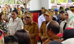 Kedatangan Bupati Murung Raya, Heriyus dan Wakilnya, Rahmanto di Sambut Hangat  di Rujab