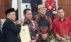 Wiyatno – Dodo Ditetapkan Sebagai Bupati dan Wabup Kapuas Terpilih