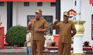 Pimpin Apel Perdana: Bupati dan Wakil Bupati Murung Raya Tekankan Pentingnya Disiplin Kerja