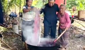 Ketua Komisi II DPRD Barito Utara Tinjau Pemberdayaan UMKM Anyaman Rotan di Desa Tambaba