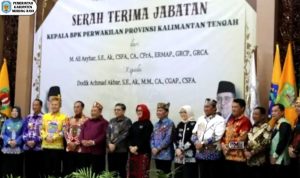 Bupati Heriyus Hadiri Serah Terima Jabatan Kepala BPK Perwakilan Kalteng