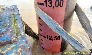Ketinggian Air Sungai Barito Terpantau di STA UPT Dermaga Capai 12,20 Meter, BPBD Barut Terapkan Status Siaga