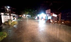TRC Pusdalops PB BPBD Barut Lakukan Patroli, Ingatkan Warga Waspadai Genangan Akibat Hujan Deras