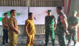 Bupati Murung Raya Bersama Kasi Ops Korem 102/Pjg dan Dandim 1013/Mtw Tinjau Kesiapan Kunker Wakasad