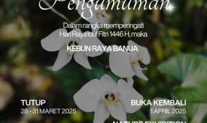 Libur Lebaran 1446 H, Kebun Raya Banua Kembali Beroperasi H+2 Lebaran