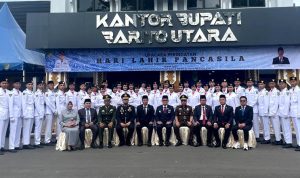Paskibraka Barito Utara Angkatan 2024 Tuntaskan Tugas Terakhir pada Peringatan Harlah Pancasila 2025