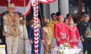 Bupati Murung Raya Hadiri Upacara HUT Ke-23 Kabupaten Gunung Mas