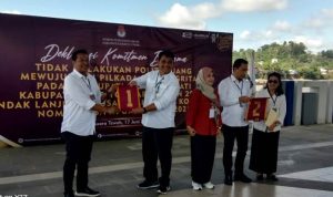 KPU Bersama Paslon dan Komponen Masyarakat Komitmen Wujudkan PSU Bersih, Deklarasi Anti Politik Uang