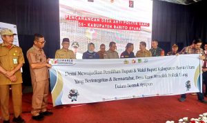 Kepala Desa dan Lurah se-Barut Ikrar Netral, Bawaslu Canangkan Desa Anti Politik Uang
