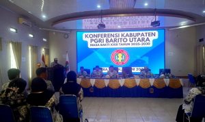 Ketua PGRI Sampaikan Terima Kasih dan Harapan Besar dalam Konferensi Kabupaten Masa Bakti 2025–2030