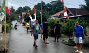 Sambut HUT Barito Utara dan HUT RI ke 80, Warga RT 26 Lanjas Gelar Kerja Bakti