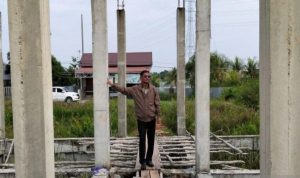 Anggota DPRD Tinjau Bangunan Kantor Baru Kelurahan Selat Hulu